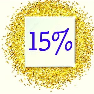 Bundle 3 or more items for 15% discount❣️